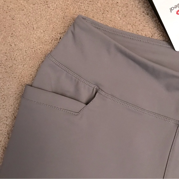 Baleaf Yoga Workout Capri Pants NEW Womens Size Small Dark Grey Deep Pockets - Picture 5 of 11